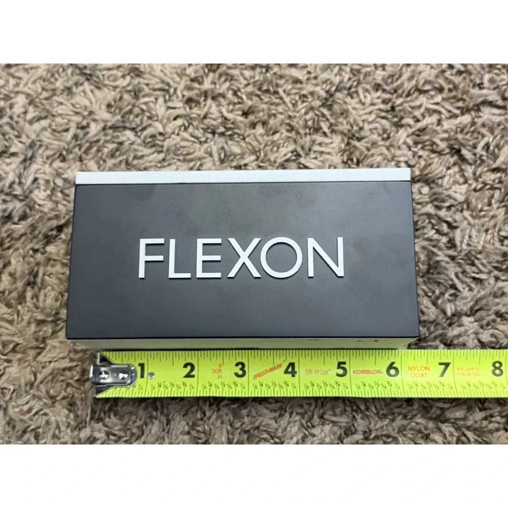 Flexon Logo Display Wood And Plastic Stand Showcase Counter Sign